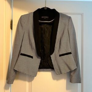 Marks & Spencer Black and White Houndstooth Blazer